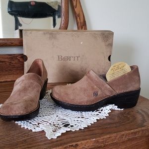 Camel/Natural Leather Clog- New